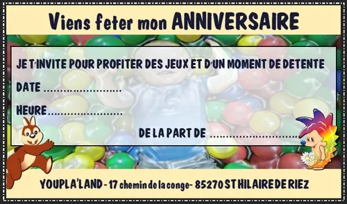 Carte d'invitation à imprimer